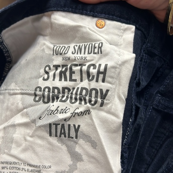Todd Snyder Navy Italian Corduroy Pants size 33 - Picture 9 of 13